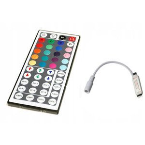 Dálkový IR ovladač k RGB LED pásku - 44 tlačítek