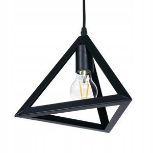 LED závěsné stropní svítidlo E27 trojúhelník B7054C - černé