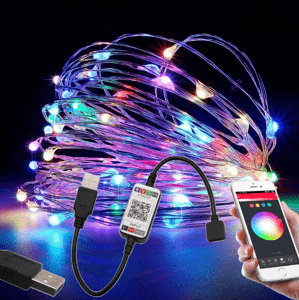 LED světelný řetěz - RGB MULTICOLOR - USB - SMART - 5 m
