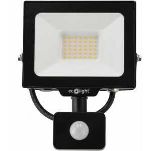 LED reflektor 30W 2v1 - studená bílá + čidlo pohybu