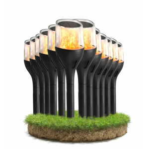 12x LED FIRE solární svítidlo - 65 cm