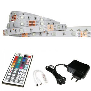 LED pásek RGB - 2,5m - 30LED/m - 7,2W/m - IP20 - SADA - IR44