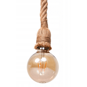 Závěsná lampa na laně - 1xE27