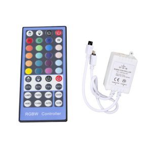 Kontroler s ovladačem pro LED Pásky RGBW - 40key - IR