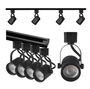 Kolejnicová lampa 1,5 m + 4x LED reflektor