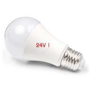 LED žárovka - E27 - 10W - 900Lm - neutrální bílá - 24V