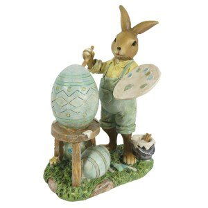 Velikonoční dekorace králíka malíře - 11*7*15 cm Clayre & Eef