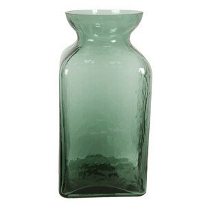 Zelenkavá skleněná váza Erica I. - Ø 12*25 cm Clayre & Eef