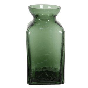 Zelenkavá skleněná váza Erica - Ø 10*19 cm Clayre & Eef