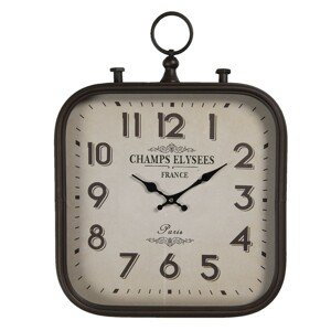 Vintage nástěnné hodiny Champs Elysees - 40*3*53 cm / 1*AA Clayre & Eef