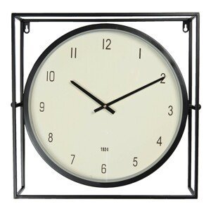 Industriální hodiny v kovovém rámu Aurelien - 48*10*45 cm / 1*AA Clayre & Eef