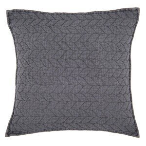 Tmavě šedý povlak na polštář Quilt 186 - 50*50cm Clayre & Eef