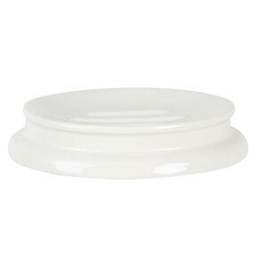 Porcelánová kulatá bílá mýdlenka Circle - Ø 12*2 cm Clayre & Eef