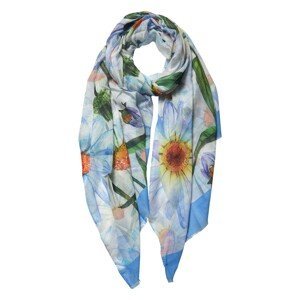 Barevný šátek s motivem kopretin - 70*180 cm Clayre & Eef