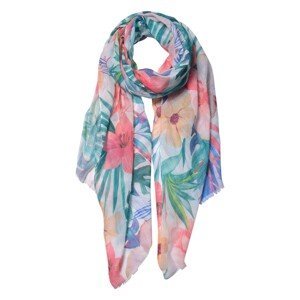 Barevný šátek s květy - 70*180 cm Clayre & Eef