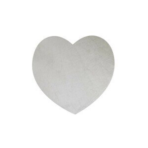 Podtácek Love z hovězí kůže Grey - 14*14*0,3 cm Mars & More