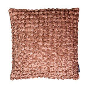 Růžový mačkaný sametový polštář - 45*45*10cm Mars & More