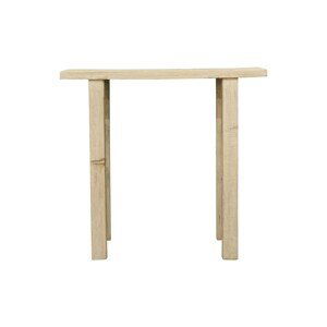 Přírodní dřevěná stolička / stolík Ines s bílou patinou - 110*42*85cm Mars & More