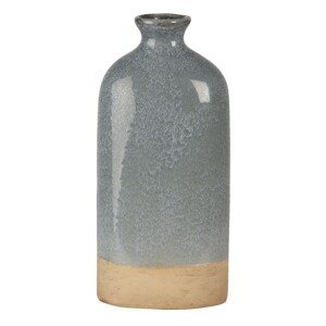 Šedo béžová keramická váza Maya S - 11*7*25 cm Clayre & Eef