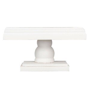 Bílý dřevěný dekorativní stolek Erin - 30*20*17 cm Clayre & Eef