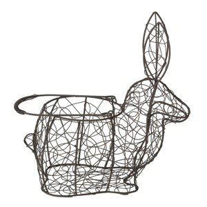 Drátěný dekorativní košík ve tvaru králíka - 26*13*28 cm Clayre & Eef