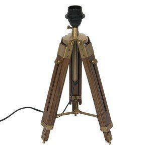 Stolní lampa Tripod bez stínítka tmavší  - 65cm Clayre & Eef