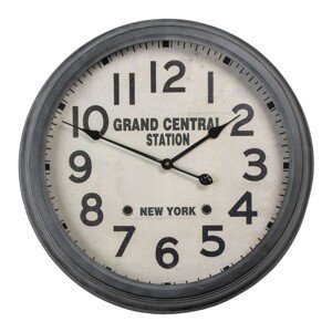 Nástěnné hodiny Grand central station New York - Ø 64*11 cm Clayre & Eef