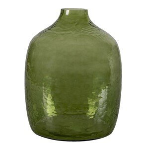 Skleněná zelená dekorativní váza Abigail - Ø 30*23 cm Clayre & Eef