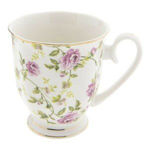 Porcelánový hrnek s růžemi Bouton de Rose -  11*8*9 cm Clayre & Eef