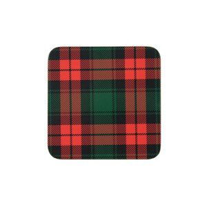 6 ks pevné korkové podtácky Tartan - 10*10*0,4cm Mars & More