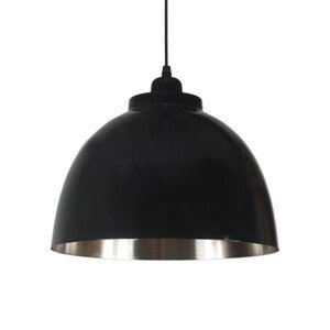 Černé závěsné kovové světlo Capri - Ø 32*22 cm Collectione