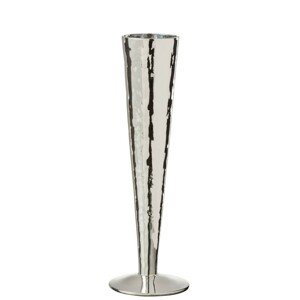 Stříbrná sklenička na šampaňské Glass silver - Ø 7*23 cm J-Line by Jolipa