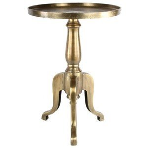 Kovový odkládací stolek Tavola Bronze - Ø47 * 64 cm Collectione
