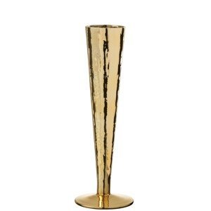 Zlatá sklenička na šampaňské Glass golden - Ø 7*23 cm J-Line by Jolipa