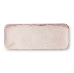 Luxusní růžový mramorový podnos  Marble pink - 30*12*1,5cm   HKLIVING