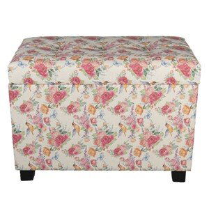 Květovaná stolička, taburet  Rose - 60*36*43 cm Clayre & Eef