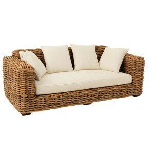 Přírodní ratanová pohovka Mya Rattan Natural - 222*100*80 cm J-Line by Jolipa