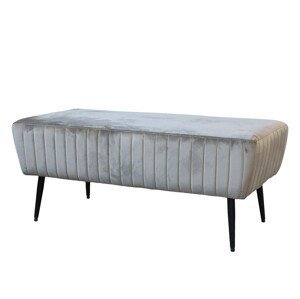 Latté sametová lavice Marat Bench velour - 100*42*50cm Chic Antique