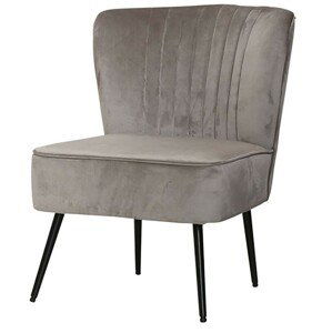 Latté sametové křeslo Marat chair velour - 58*68*75cm Chic Antique