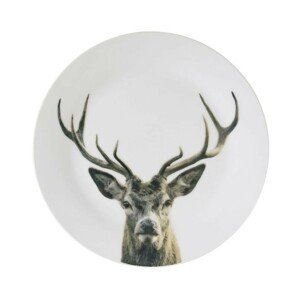 Porcelánový dezertní talířek s jelenem Red Deer - Ø19*2cm Mars & More