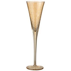 Jantarová sklenička na šampaňské Oil champagne - Ø 7*28 cm J-Line by Jolipa