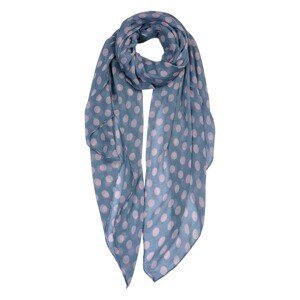 Šedý šátek s barevnými puntíky Print grey - 90*180 cm Clayre & Eef