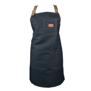 Modro-černá denimová dámská kuchyňská zástěra Fashion - 73*65 cm Clayre & Eef