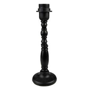 Černá antik dřevěná noha k lampě Fienn - Ø 10*30 cm E27 / Max 60W Clayre & Eef