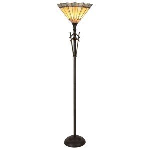 Stojací lampa Tiffany- Ø 45*182 cm 1x E27 / Max 60W Clayre & Eef
