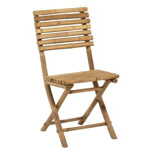 Přírodní bambusová skládací židle Bamboo Pliable - 54*45*85cm J-Line by Jolipa