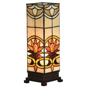 Stolní lampa Tiffany Fleur - 12*35 cm 1x E14 / Max 40W Clayre & Eef