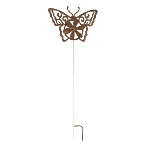 Zapichovací zahradní větrník Motýl - 43*6*120 cm