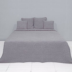 Šedý vintage přehoz na dvoulůžkové postele Quilt 181 - 180*260 cm