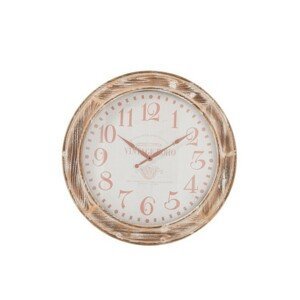 Dřevěné nástěnné hodiny Vintage Boho - Ø 78cm